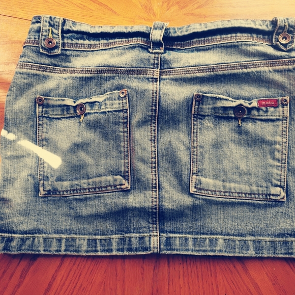 Vintage M.O.T.O Jean mini skirt - Picture 2 of 6
